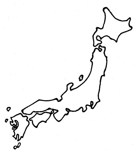 japan map drawing